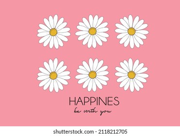 daisy flower design art vector