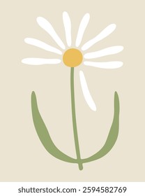daisy flower with falling petals sign waiting for the lover's answer