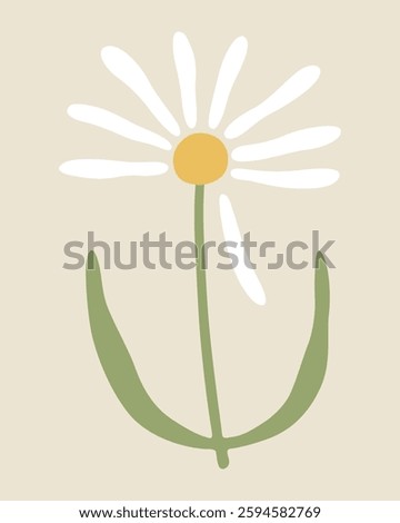 daisy flower with falling petals sign waiting for the lover's answer