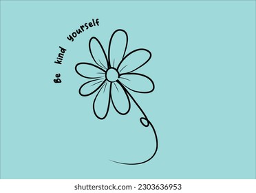 daisy flower hand drawing vector