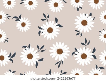 daisy flower hand drawn design