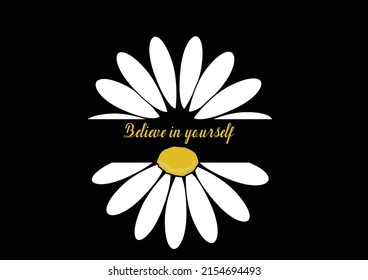 daisy flower hand drawn vector