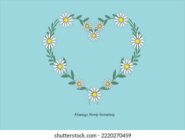 daisy flower hand drawn vector