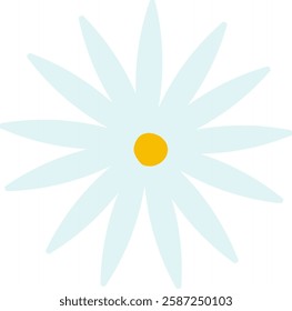 Daisy Flower Head Handdrawn Vector Illustration