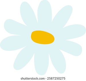 Daisy Flower Head Handdrawn Vector Illustration