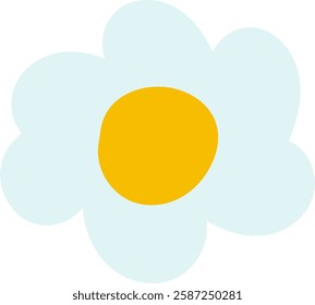 Daisy Flower Head Handdrawn Vector Illustration