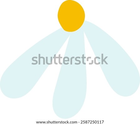 Daisy Flower Head Handdrawn Vector Illustration