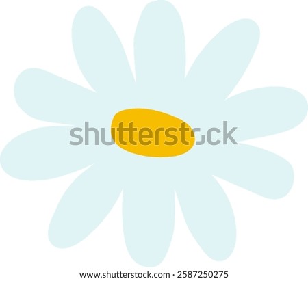 Daisy Flower Head Handdrawn Vector Illustration