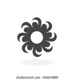 Daisy flower icon isolated on white background. Daisy flower vector logo. Flat design style. Modern vector pictogram for web graphics - stock vector