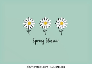 daisy flower lettering design vector sunflower
