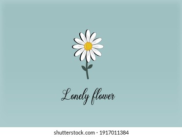 daisy flower lettering design vector sunflower