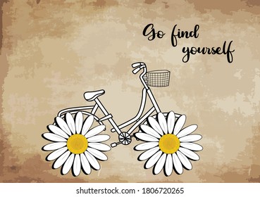 daisy flower lettering hand drawn vector all you need is love  love myself daisy drawing for different apparel and T-shirt margarita decorative fashion style trend quote,stationery,motivational