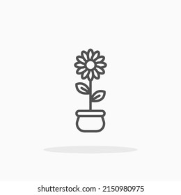 Daisy Flower line icon. Editable stroke and pixel perfect. Can be used for digital product, presentation, print design and more.