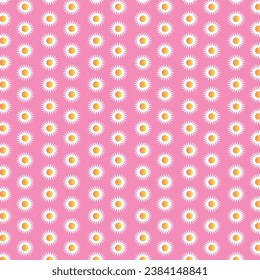 Daisy Flower Pattern Background Digital Paper