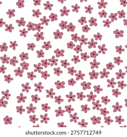 Daisy flower pattern on white background 