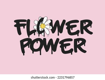 daisy flower power vector art 
