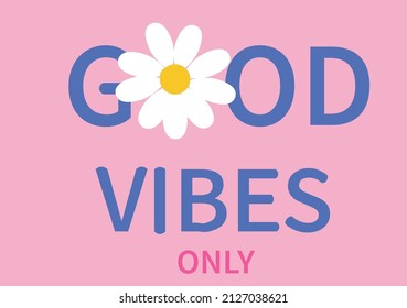 DAISY FLOWER TEXT DESIGN VECTOR