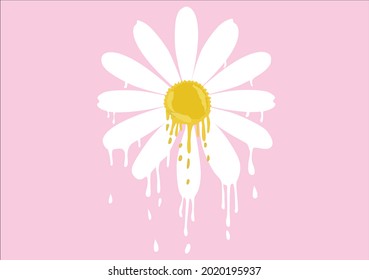 daisy flower vector art design hand drawn