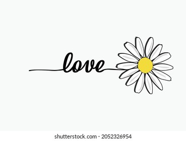 daisy flower vector art design