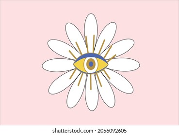 daisy flower vector art design 