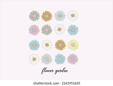 daisy flower vector art design