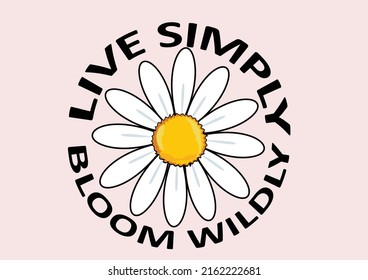 daisy flower vector art design