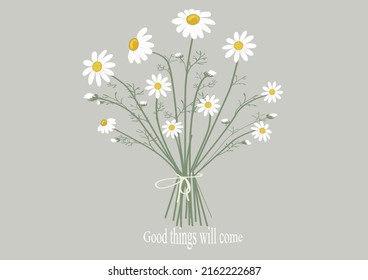 daisy flower vector art design