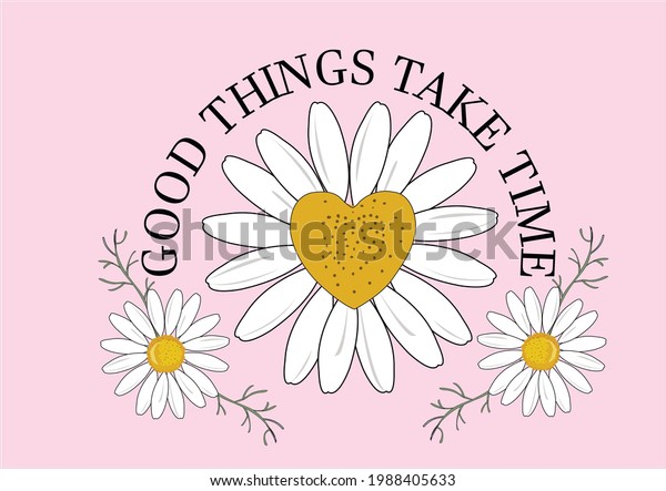 Daisy Flower Vector Art Design Hand Stock Vector (Royalty Free ...