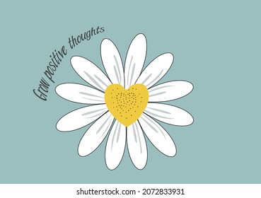 daisy flower vector art hand drawn design