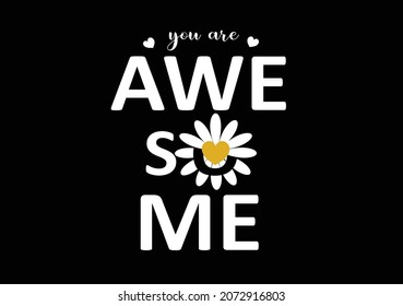 daisy flower vector art hand drawn design 