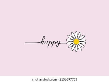daisy flower vector hand drawn