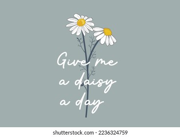 daisy flower vector hand drawn