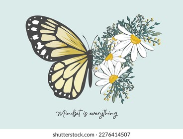 fleur marguerite image vectorielle dessinée à la main