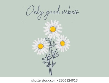 daisy flower vector hand drawn design vector art