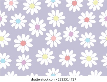 daisy flower vector hand drawn 