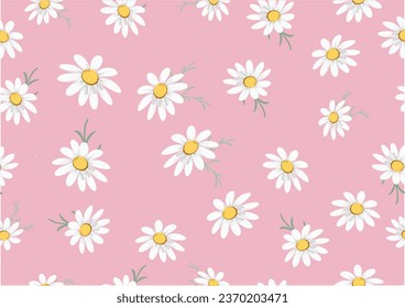daisy flower vector hand drawn design vector