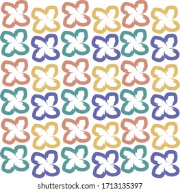 Daisy flower vector pattern illusration floral background