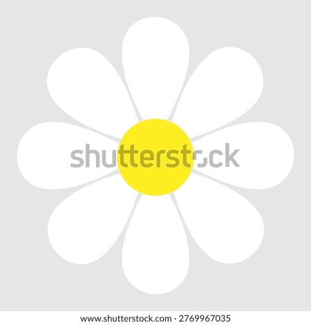 Daisy flowers icon vector. Daisy Illustration sign. Chamomile symbol. flowers logo.