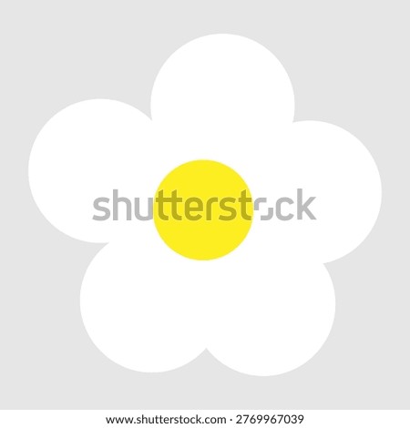 Daisy flowers icon vector. Daisy Illustration sign. Chamomile symbol. flowers logo.