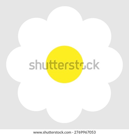 Daisy flowers icon vector. Daisy Illustration sign. Chamomile symbol. flowers logo.