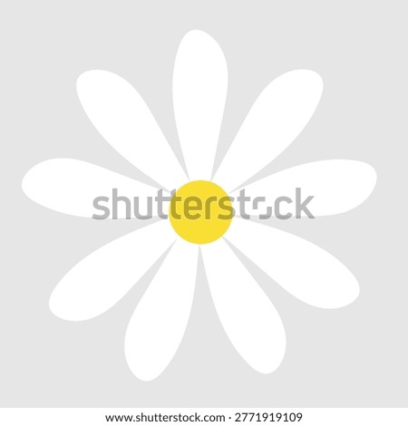 Daisy flowers icon vector. Daisy Illustration sign. Chamomile symbol. flowers logo.