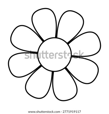 Daisy flowers icon vector. Daisy Illustration sign. Chamomile symbol. flowers logo.