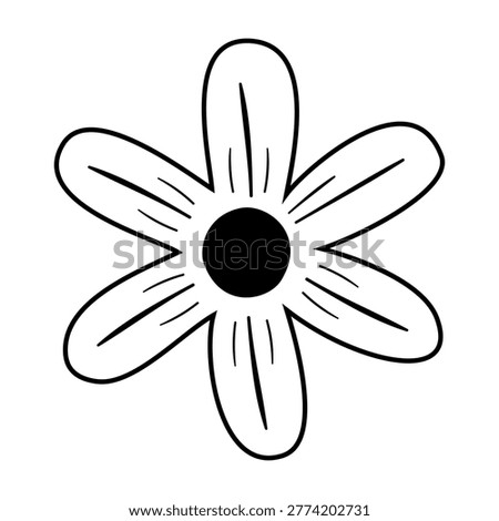 Daisy flowers icon vector. Daisy Illustration sign. Chamomile symbol. flowers logo.