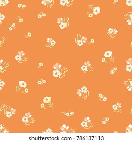 Daisy flowers pattern. Seamless floral background for design wrapping, textile, wallpaper, paper.