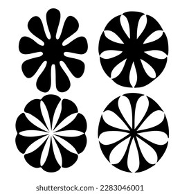 Daisy Flowers Seamless Pattern Set icon