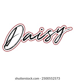 Daisy, font Lettering and calligraphy