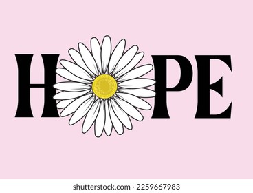 daisy hope vector design hand drawn