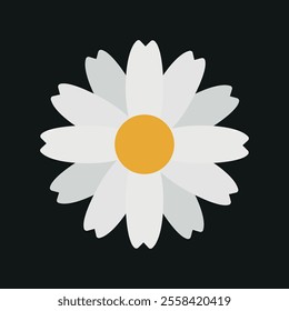 Daisy Icon: Capture the essence of innocence and optimism with this delightful daisy flower icon