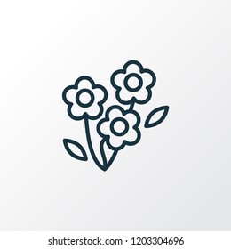 Daisy icon line symbol. Premium quality isolated chamomile element in trendy style.