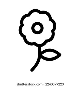 icono de margarita o logotipo símbolo de signo aislado ilustración vectorial - iconos vectoriales de estilo negro de alta calidad
